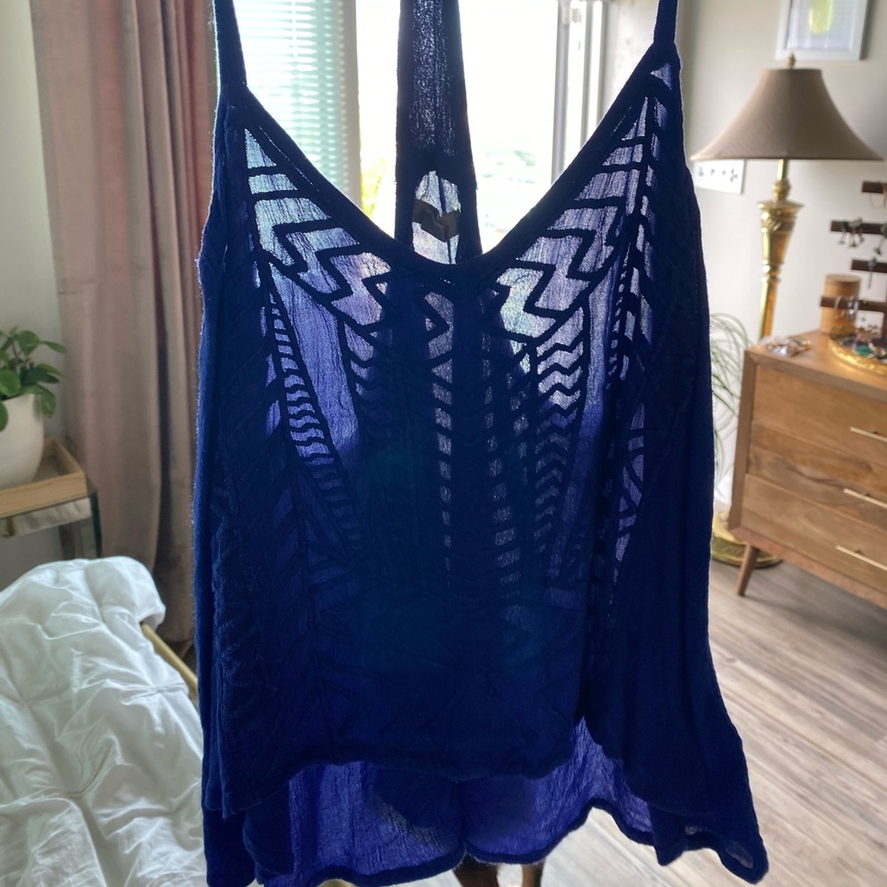 Blue Women’s Crop Top